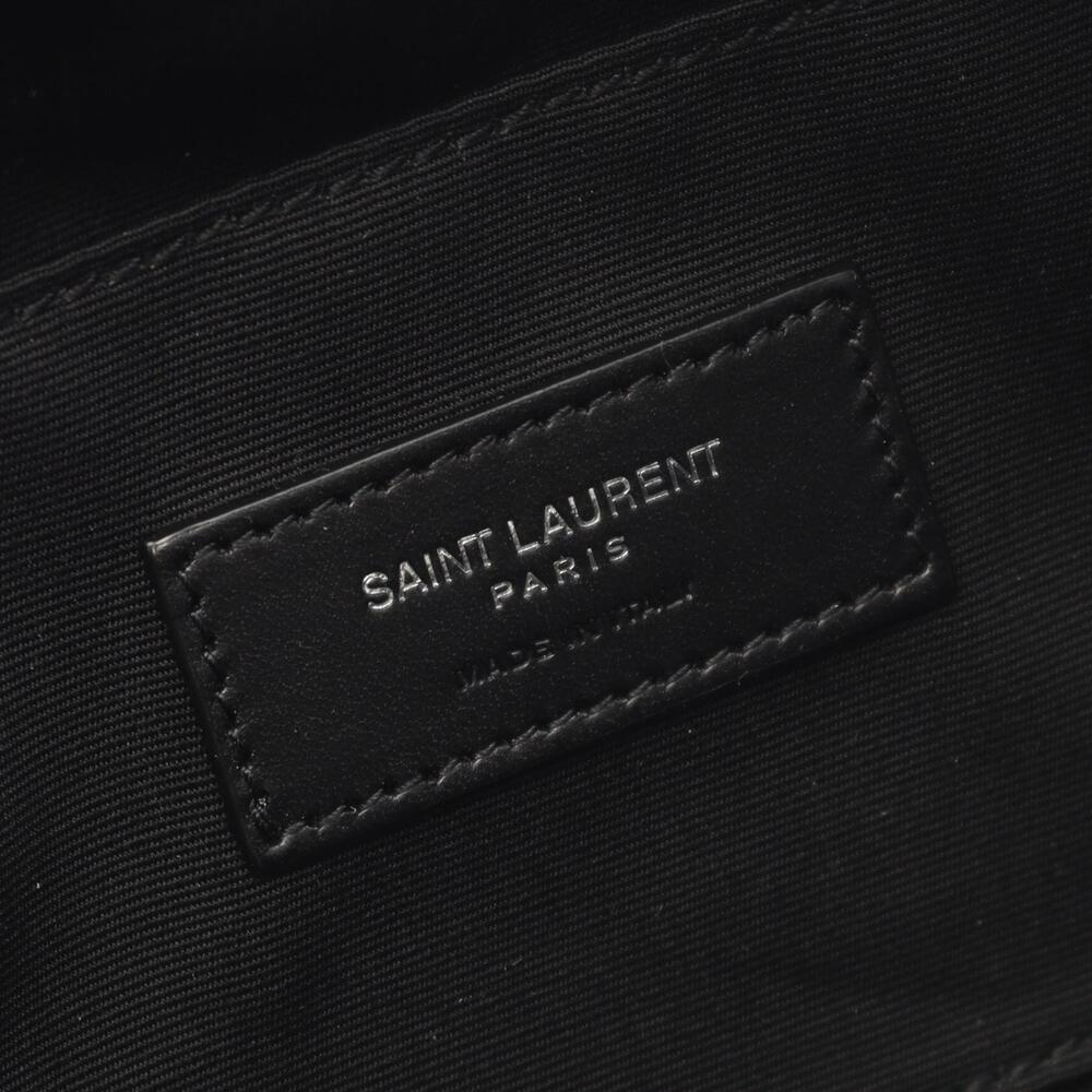 Saint Laurent Paris Waist Bag Body Bum Crossbody Belt Canvas Leather Black - Picture 3 of 3
